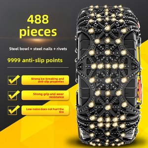 Cadenas de <span class=keywords><strong>nieve</strong></span> de envoltura completa engrosadas cifradas negras Cadenas de coche de nuevo modelo diseñadas <span class=keywords><strong>para</strong></span> sedanes y SUV - Product Image 5