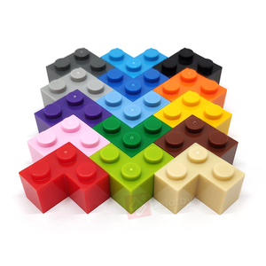 DELO TOYS ( 16 Colors ) Educational Building <strong>Block</strong> for Kids Plastic Construction <strong>Brick</strong> 2x2 Corner 2*2 DIY Parts 2 X 2 (NO.2357) - Product Image 5