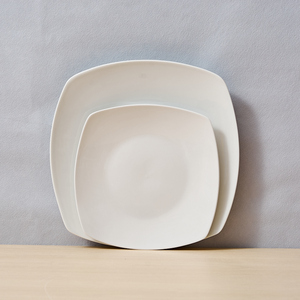 Bán buôn hiện đại vuông gốm đặt bữa ăn tối cho khách sạn & nhà hàng tùy chỉnh 16-24 cái trắng sứ Trung Quốc tấm bền Tính năng - Product Image 2