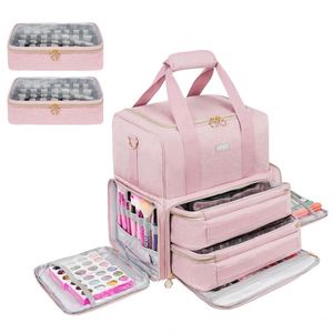 Étui de transport gratuit pour 30 flacons, organiseur double couche pour vernis à ongles, équipements de manucure - Product Image 5