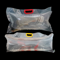 Sac d'emballage d'oxygène de transport de livraison de poisson vivant avec sac en plastique transparent portable de fruits de mer d'oxygénation gonflable et à poignée