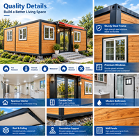 Maison modulaire en EPS personnalisable, étanche, 3 chambres, extensible, en conteneur, avec structure en acier, villa résidentielle de luxe