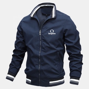 Elegante Chaqueta de Invierno para Hombre, Multicolor, Cuello Alto, Resistente al Viento e Impermeable, con Cierre, Delgada, Personalizable por Inspire Apparel - Product Image 1