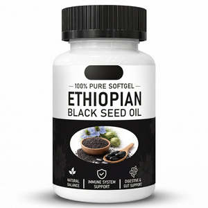 Complément alimentaire en gélules d'huile de graines noires d'Éthiopie pure OEM, capsules de cumin noir naturel pour soutenir <span class=keywords><strong>le</strong></span> système immunitaire et la santé digestive. - Product Image 1