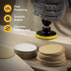 <span class=keywords><strong>3</strong></span>-дюймовый набор коричневых шлифовальных дисков из оксида алюминия без отверстий, абразивные петли для полировки металла, 40-1000 для абразивных инструментов - Product Image 5