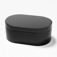 Emballage de mode, cosmétiques, petit coffret ovale portable, soins personnels faits à la main, coffret à parfum en bois mat TIMBER, marque DS