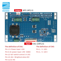 Papan Sirkuit Perlindungan Lampu Latar LED TV Universal DAZHENG DZ-LP5560 untuk Layar LCD 43-50 Inch, Komponen Elektronik