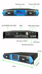 ホットセール 2000ワット 2KW <span class=keywords><strong>FM</strong></span>送信機 タッチスクリーン式 放送用機器 - Product Image 3