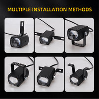 Lampe LED 12V blanche et jaune 15mm 17mm 22mm 26mm à succès pour calandre, projecteur, phare de conduite, VTT, SUV, voiture, moto, éclairage de travail
