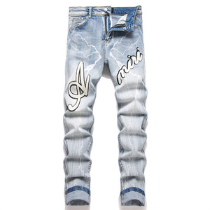 <span class=keywords><strong>Jeans</strong></span> Ajustados <span class=keywords><strong>de</strong></span> Moda Urbana Y2K para <span class=keywords><strong>Hombre</strong></span> 2025, Venta al por Mayor Personalizada <span class=keywords><strong>de</strong></span> Fábrica, Logotipo Personalizado, Adecuados para Uso Diario, Pantalones Casuales Retro Urbanos - Product Image 1