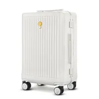 הנמכר ביותר לשאת על יד תיקי מזוודות עגלת מסגרת אלומיניום יוקרה Valiz מטען 100% PC 3 חתיכות מזוודה נסיעות תיק סטים