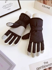 ถุงมือสกีสำหรับผู้หญิง สำหรับฤดูหนาว ใช้สำหรับปั่นจักรยานกลางแจ้ง ใช้กับจักรยานไฟฟ้า รองรับหน้าจอสัมผัส กันน้ำ กันลื่น บุด้วยผ้าฟลีซ อุ่นหนาพิเศษ - Product Image 2