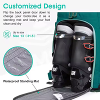 Portable 55L Nylon Étanche Sac À Dos Extérieur pour Bottes De Ski Skis Casques et Accessoires Voyage Amical Ski Gear Organisateur
