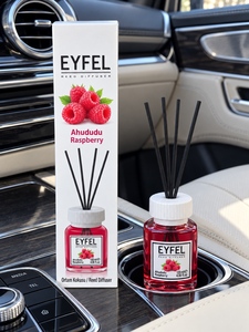 Diffuseur de parfum pour voiture EYFEL 120ml sans alcool, écologique, en verre bleu, parfum longue durée, désodorisant, décoration, aromathérapie - Product Image 5
