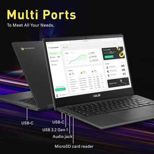 Portátil Chromebook al por Mayor, Pantalla FHD Antideslumbrante de 14 Pulgadas, 8 Núcleos MediaTek Kompanio 520, 4 GB de RAM, 128 GB eMMC, para Estudiantes y Negocios 2024 - Product Image 4