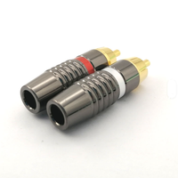 Nuevo Conector RCA Gris en Oferta, Conector de Audio y Video RCA de 6X6X2cm para Soldadura