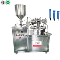 Machine de remplissage semi-automatique pour tubes en aluminium de cosméceutiques et pommades, machine rotative de remplissage et de sertissage pour tubes de colle et adhésifs