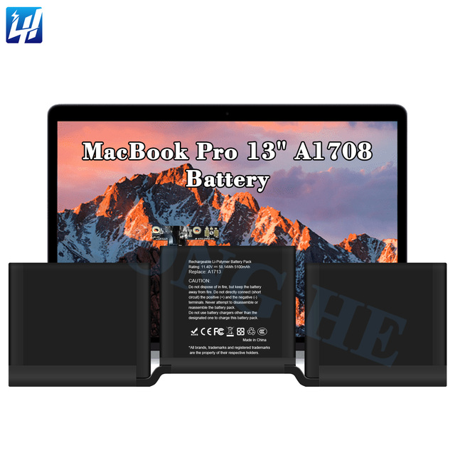 A1713 Laptop Battery for MacBook Pro 13" A1708 (2016-2017) New 0 Cycle Replacement Laptop Battery