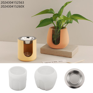 Bougeoir à huile essentielle en cristal pour bricolage gypse hydroponique plante pot de fleurs cire fondante poêle diffuseur outils pour gâteau - Product Image 3