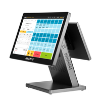 Nouveau design I3/i5/I7 CPU 4G/8G/16G RAM 128G/256G/512G SSD tactile double écran caisse enregistreuse Pos systèmes Pos Machine point de vente