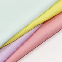 Tissu tissé 100 % polyester uni, respirant, antistatique, de poids moyen, pour textiles de maison, robes de mariée et doublures de costumes pour femmes