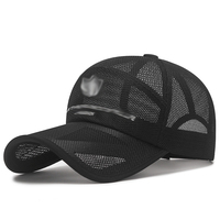 Gorras de béisbol transpirables de malla completa hueca para hombre, de secado rápido, para verano, protección solar, pesca al aire libre, gorra de red informal, al por mayor