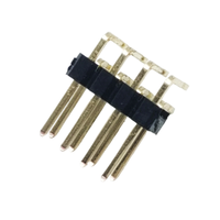 Connecteur de broche à enfoncer en laiton de type angle à double rangée de 2,54 mm de pas pour PCB