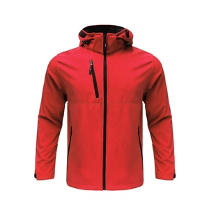 Vêtements en gros bon marché de Chine, <span class=keywords><strong>veste</strong></span> softshell décontractée unie imperméable et coupe-vent personnalisée pour hommes - Product Image 5