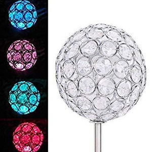 Solar Crystal Garden Light <b>LED</b> <b>Ball</b> Outdoor Stake Waterproof 2-Year Warranty - Product Image 3