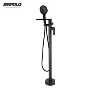 Empolo CUPC <span class=keywords><strong>Mat</strong></span> <span class=keywords><strong>Noir</strong></span> Laiton Massif Plancher <span class=keywords><strong>Baignoire</strong></span> Autoportante <span class=keywords><strong>Robinet</strong></span> Sanitaire pour Hôtel Utilisation Fabriqué en Chine - Product Image 1