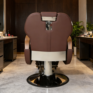 Sillón de Peluquería de Lujo Meientai, Blanco, para Peluquería, Afeitado y Estilismo, Moderno, Giratorio, Hidráulico, Pequeño - Product Image 3