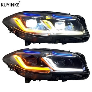 Accessoires automobiles KUYINKE, phares pour BMW Série 5 F10 F18 11-17, phare avant bicolore, haute qualité, phare avant Plug and Play - Product Image 1
