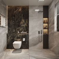 Design de maison moderne du milieu du siècle, meubles rétro et disposition ouverte