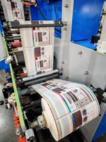 Machine d'impression rouleau à rouleau pour papier sandwich 6 couleurs modèle RTRY-950 avec sécheur UV