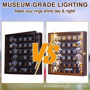 Champion <b>Wall</b> Mounted Storage Box With Partitions For Rings <b>Display</b> <b>Case</b> - Product Image 4