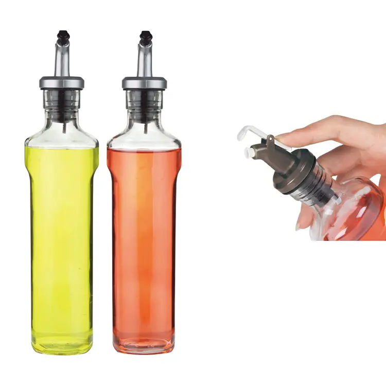 Penjualan langsung dari pabrik Dispenser minyak dan cuka Set botol minyak dan cuka Set Ukuran S 2*350ml