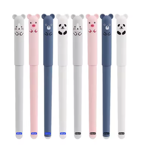 Stylo gel effaçable personnalisé Kawaii cochon ours chat <span class=keywords><strong>souris</strong></span> pour école fournitures de bureau papeterie cadeau - Product Image 1