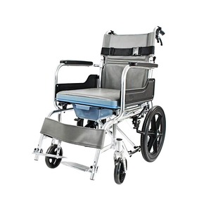 Hospital Foldable Toilet <b>Chair</b> Home Bathroom <b>Chair</b> Convenient Commode Wheelchair for Elderly Disabled - Product Image 1