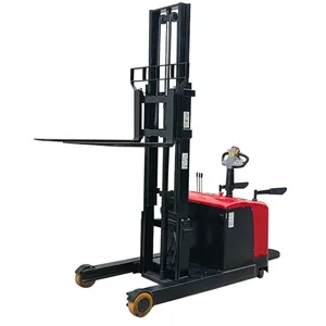 1.6ton 3 meters walking operation battery powered electric stacker for factory mini forklifts for sales