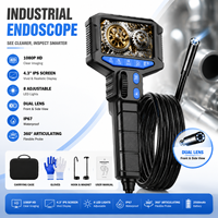 Boroscope de diagnostic de moteur de voiture Z80 1080P HD 360 °   Caméra endoscopique flexible pour la réparation automobile et l'inspection des tuyaux