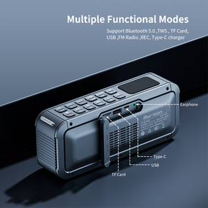 Ortable utdoor pepeaker ububwoofer ateraterproof ASS INI agagnetic luluetooth pepeaker ITH nternal ememory ARD - Product Image 3