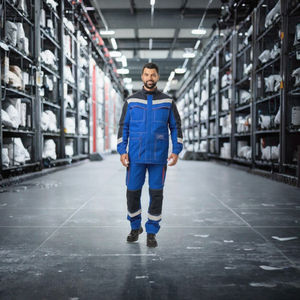 Ropa de Trabajo Personalizada de Algodón/Poliéster, Resistente al Viento y a las Llamas, Chaqueta de Soldadura Ligera, Overol de Trabajo Unisex - Product Image 3