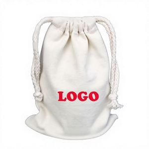 Manufacturer Custom Canvas Drawstring Bag <b>Printed</b> Logo Pulling Rope Model ZXY100604 for Advertising Use Universal Packaging - Product Image 1