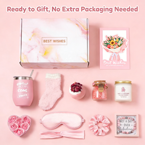 Canasta de <span class=keywords><strong>Regalo</strong></span> Spa Lunaire para Mujer, <span class=keywords><strong>Kit</strong></span> de 12 Piezas con Vaso, Regalos de Cumpleaños con Mejores Deseos para Mamá, Amiga, <span class=keywords><strong>Hermana</strong></span> - Product Image 6