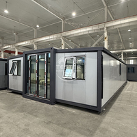 Ventes directes d'usine Maison conteneur en acier de 20 pieds 40 pieds Maison mobile modulaire de trois chambres à coucher avec installations de soutien complètes