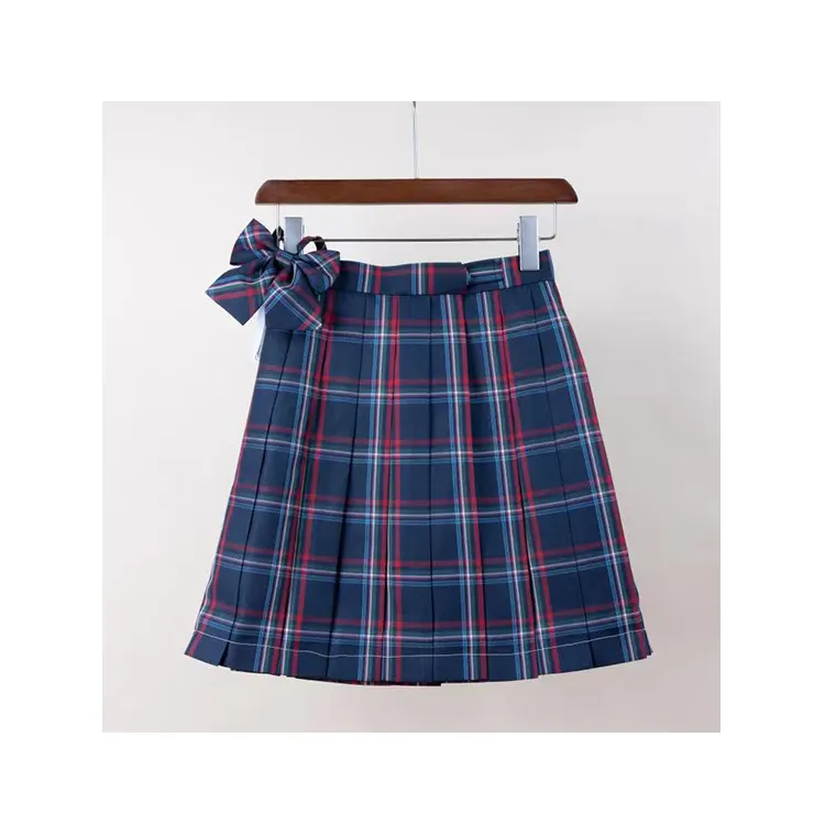 Hot Sale Polyester Fiber A-Line Beautiful Ladies Women Pleated Short Skirt
