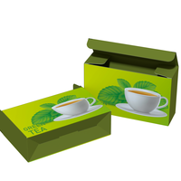 Emballage de thé vert, film brillant, design original, petit sachet de thé, boîte en papier, boîte de café instantané, boîte de thé au lait, dégradable