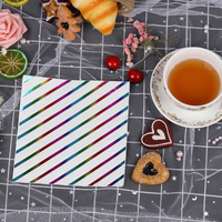 Magnifique serviette en papier décorative rose imprimée pour adultes