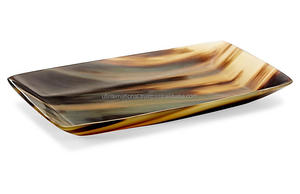 Bandeja de servicio de cuerno de búfer Natural hecha a mano, fabricada por artesanía, tamaño personalizado, precio barato con venta - Product Image 3