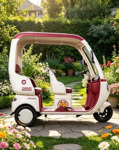 Nouveau Tricycle Électrique 2026 avec Cadre en Acier, Moteur Brushless et Pare-Soleil pour Protection Contre le Soleil et la Pluie, Plus Sûr pour 2-3 Conducteurs, 3 Roues - Product Image 4